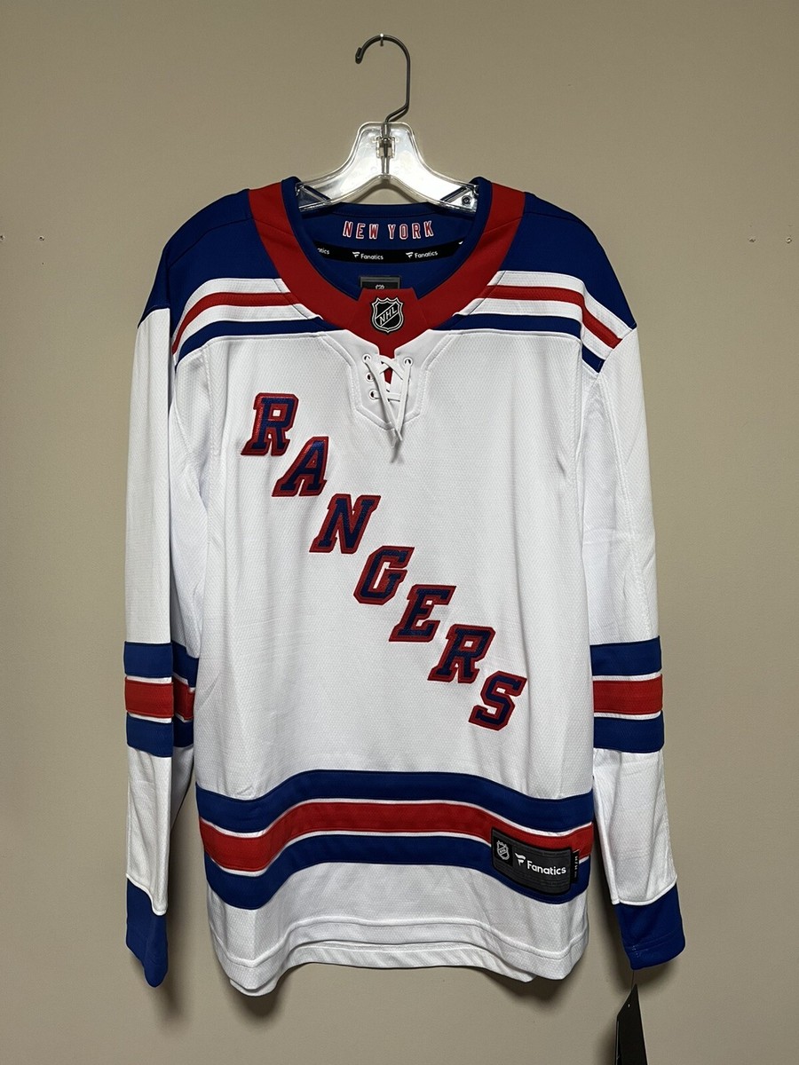 New York Rangers Jersey Fanatics Mens Medium Breakaway Blank Back