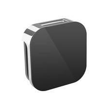 Mr Steam Aroma Glass 3 in. Steam Head in Black Polished Chrome