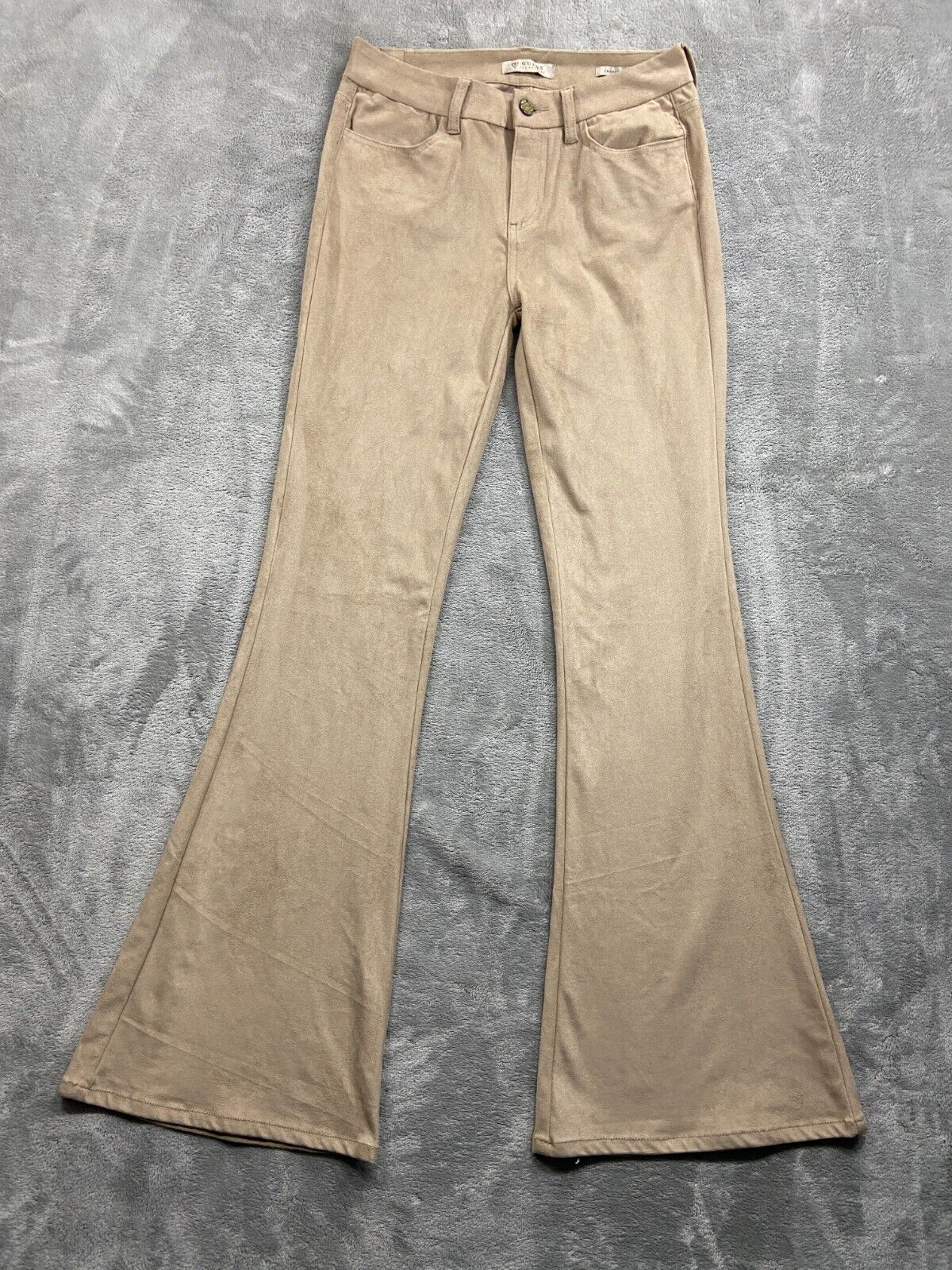 Faux suede flare pants Guess W2BB23KAUJ2