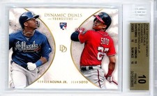 2018 TOPPS ON DEMAND DYNAMIC DUALS #YG6 SOTO/ACUNA JR BGS PRISTINE 10 - PR 700!