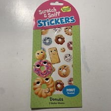 Peaceable Kingdom Scratch and Sniff Stickers Pack DONUTS Scented