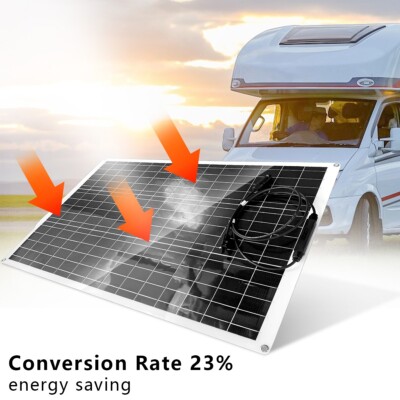 150W Flexibel Solarmodul Solarpanel Monokristallin für Wohnmobil Balkonkraftwerk