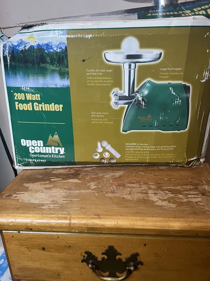Molinillo de comida/carne Open Country Sportsman's Kitchen 200 vatios cocina FG-250SK Foto 2 de 4