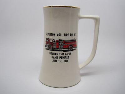 Vintage Silverton Vol. Fire Co. #1 June 1st,  1974 Cup Mug Beer Stein 