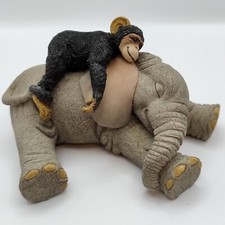 Tuskers Peace At Last Henry Elephant Taka Chimp Ornament 90886 Figurine 2001