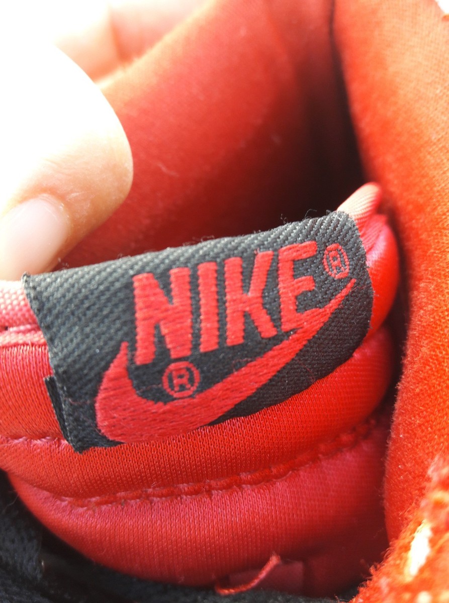 Nike 344142-661 Womens Dunk Hi Skinny Red Leather Gold High Nike 344142-661 Womens Dunk Hi Skinny Red Leather Gold High