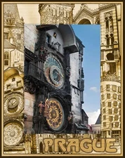 Prague Laser Engraved Wood Picture Frame Portrait (4 x 6)