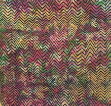 HOFFMAN CALIFORNIA INT. BALI HANDPAINTS BATIK L2560-240 SINGAPORE CHEVRON-1 YD