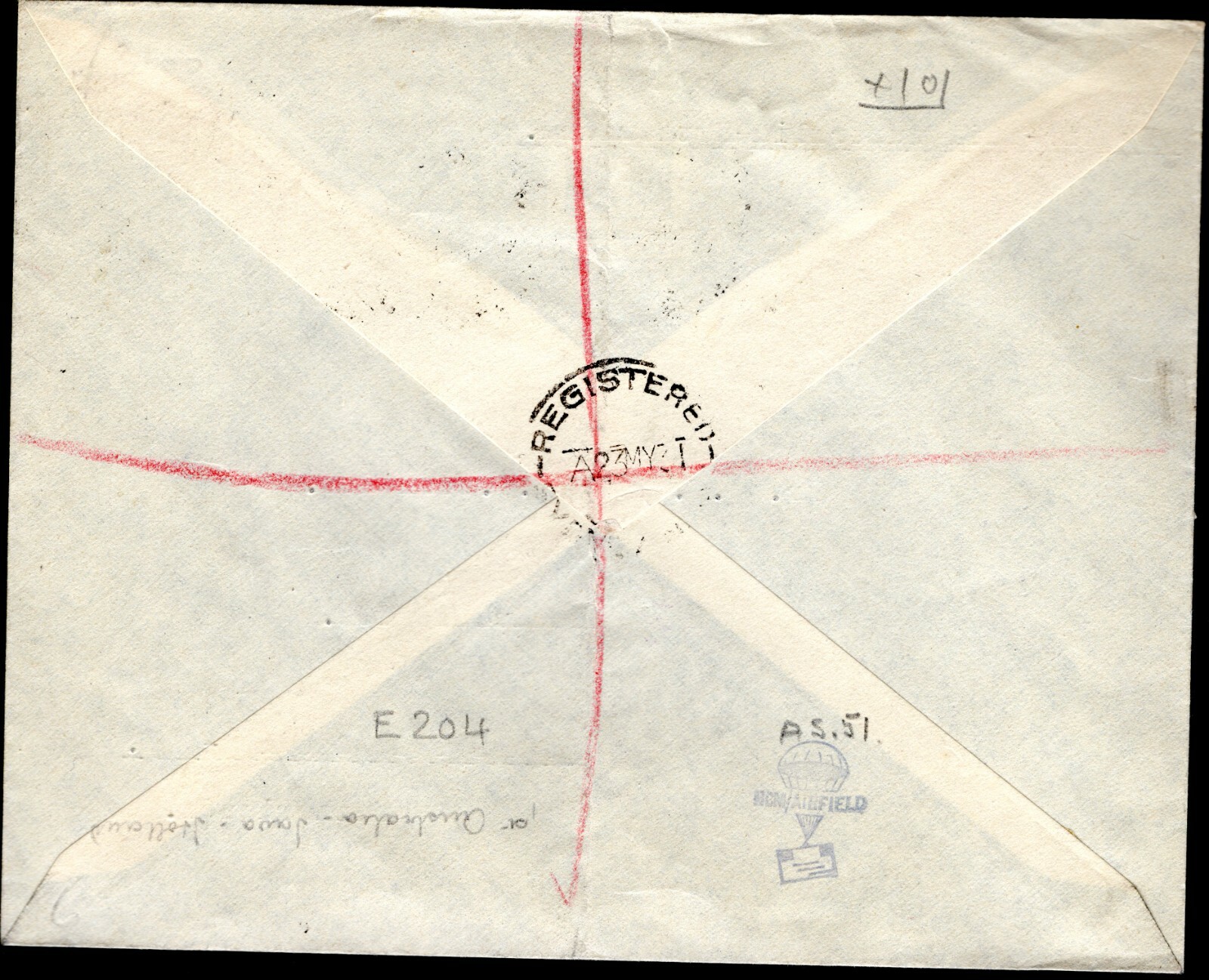 AUSTRALIA Cover KGV *ROO* 1s Strip Franking FIRST FLIGHT Air Mail 1931 DEI MC296