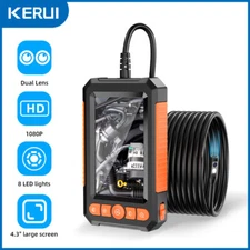 Industrial Endoscope Camera 1080P HD 4.3'' Screen Borescope Inspection Camera US
