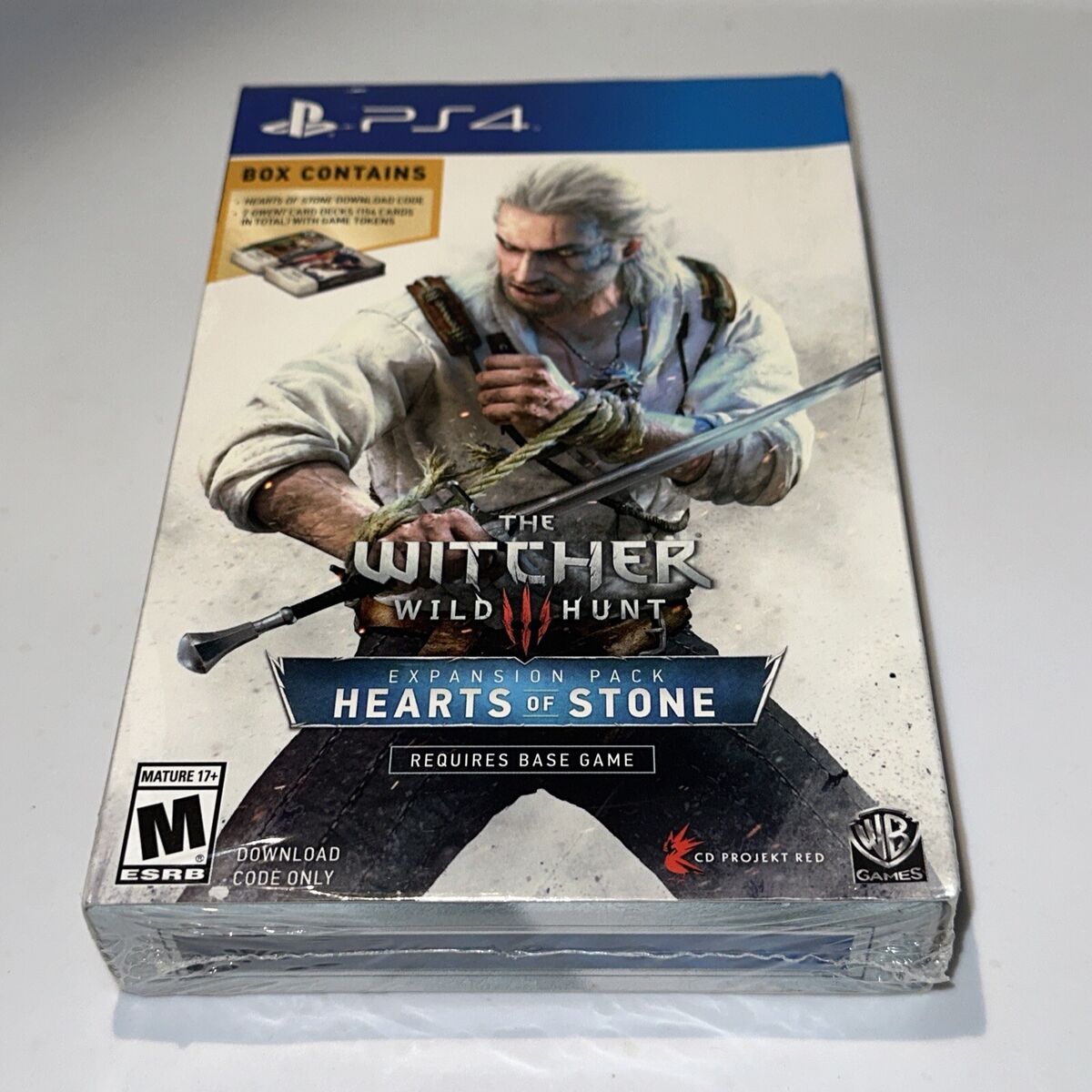 The Witcher III 3 Hearts Of Stone Expansion Pack (PlayStation 4, PS4) Sealed