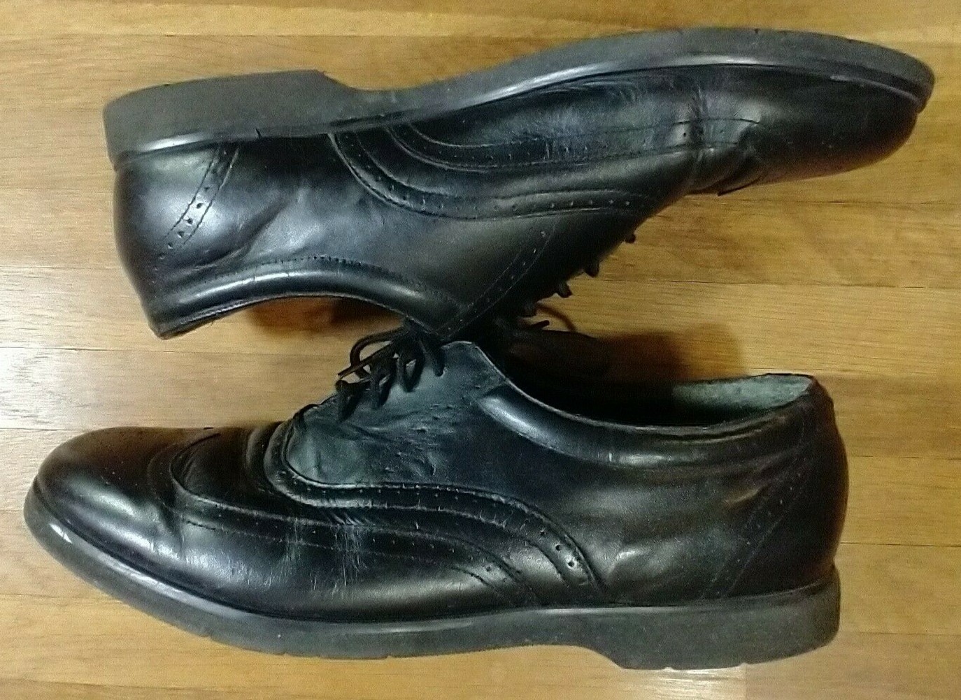 Купить Men's Black Wingtip Dress Shoes 