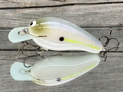 Black Label Balsa Wobbler Custom Balsa Crankbait Chartreuse Shad
