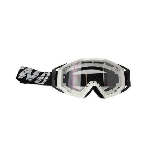 Masque cross blanc NoEnd Cracked Series pour moto et quad