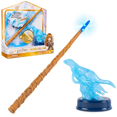 Harry Potter, 13-inch Hermione Granger Patronus Spell Wand with Otter Figure,...