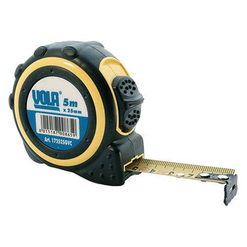 Kit 12 Metri a Nastro 5m x 19mm - Flessometro Professionale Gommato