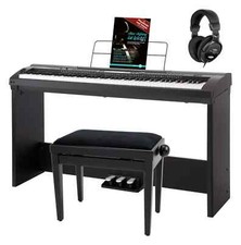 Pianoforte Digital Stage Piano USB MIDI 88 Tasti 600 Voci Panchetta Cuffie
