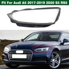 Left Headlight Lens Cover Shell Housing+Glue For Audi A5 2017-2019 2020 S5 RS5