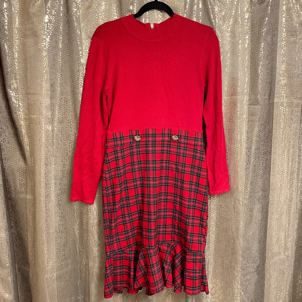 Venus plaid dress top