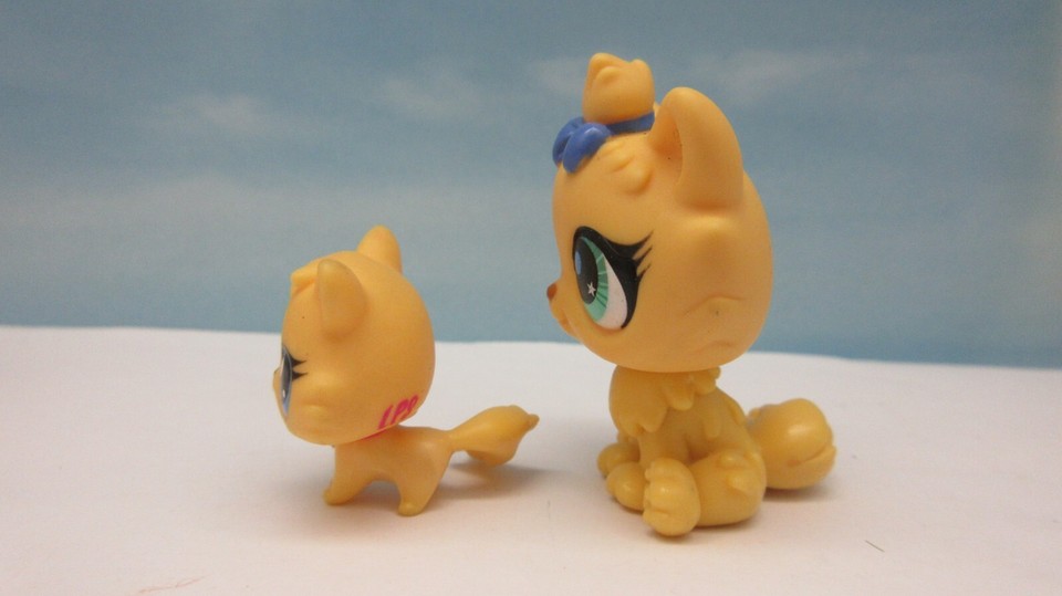 LITTLEST PET SHOP 2790 3612 YELLOW BLIND BAG HIMALAYAN CAT BOW & HTF