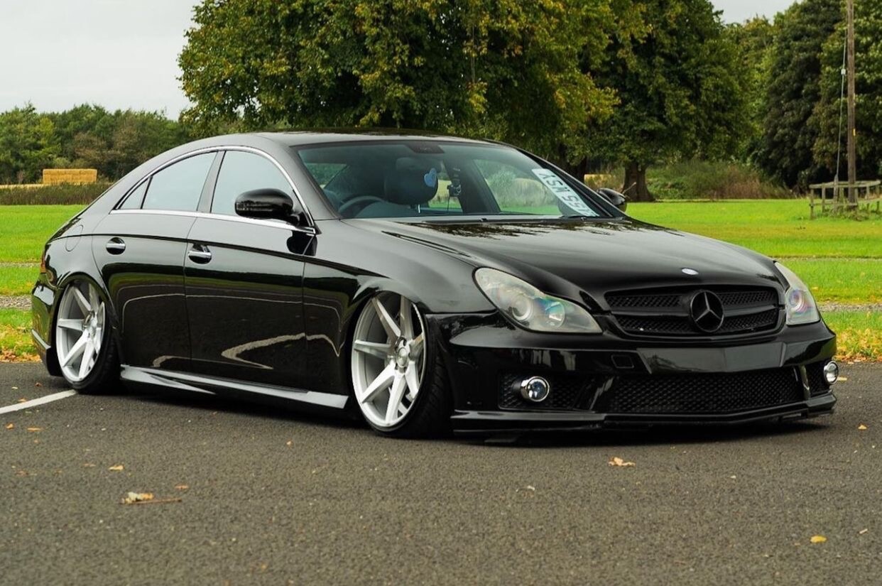 mercedes cls project stage 1 show car rayvern hydraulics airlift