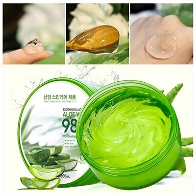 1 x 300ml Genuine from Korea 98% Aloe Vera Extract Smoothing 1 x 300ml Genuine from Korea 98% Aloe Vera Extract Smoothing