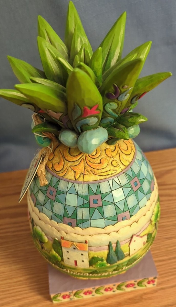 置物 pineapple pineapple Jim Shore Welcome All Pineapple 4007666 Heartwood Creek 2006