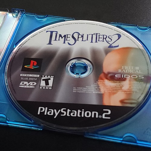 TimeSplitters 2 PS2 Loose Disc, Jewel Case, Tested, Multiplayer - Picture 2 of 10
