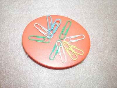 72 Paperclip holders / Magnetic - Red or Parts holder new in box