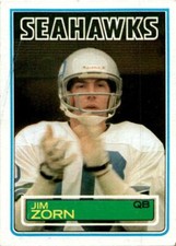 1983 Topps #393 Jim Zorn Seattle Seahawks