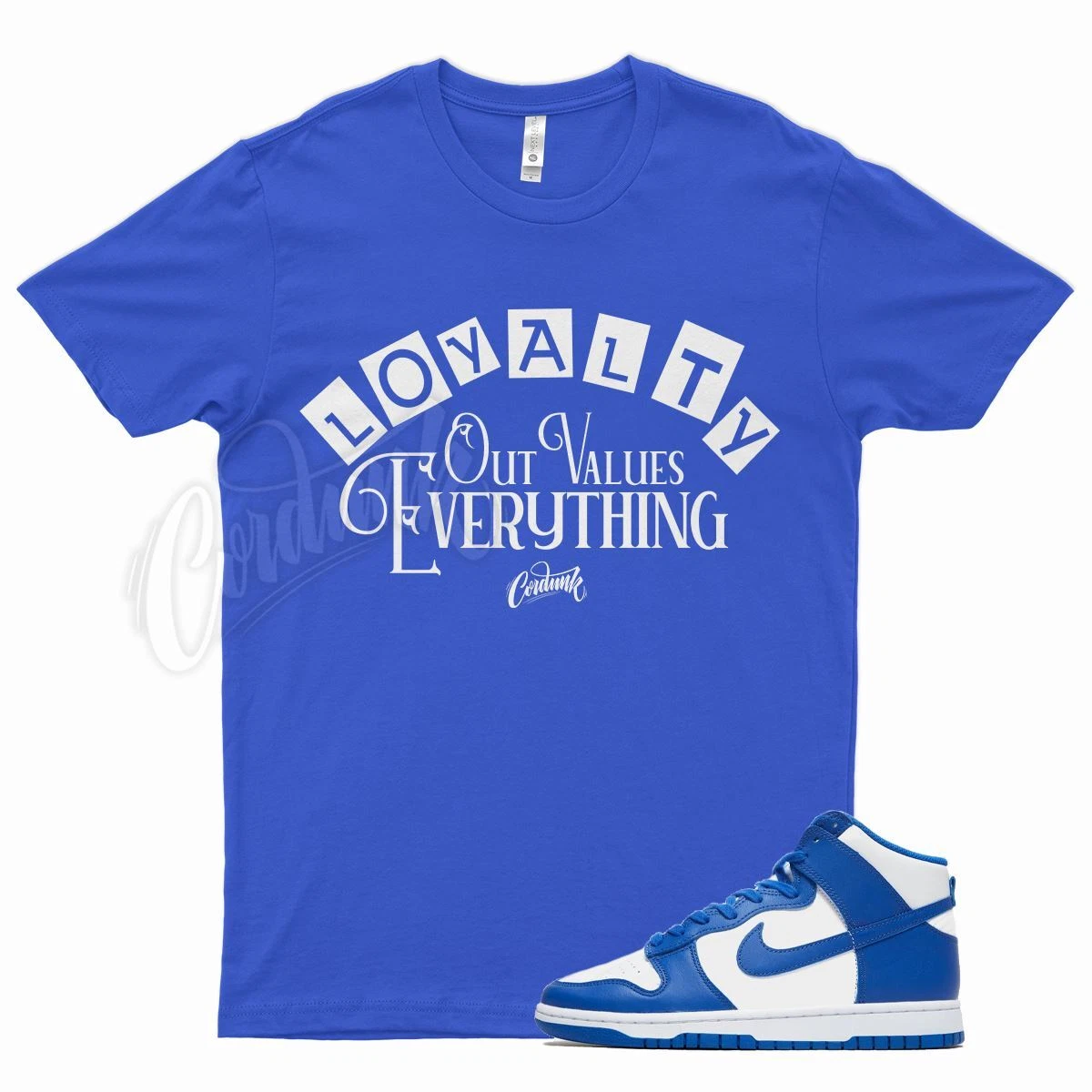 hyper cobalt dunk shirt