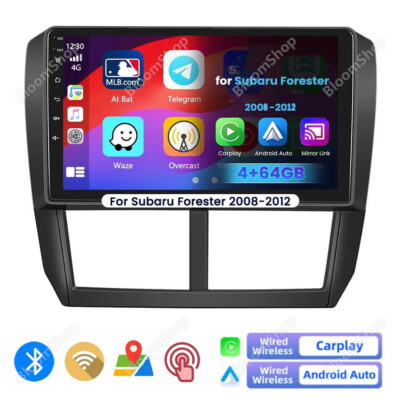 Android 15 For Subaru Forester Impreza 2008-2012 Car Stereo Radio CarPlay 4+64GB