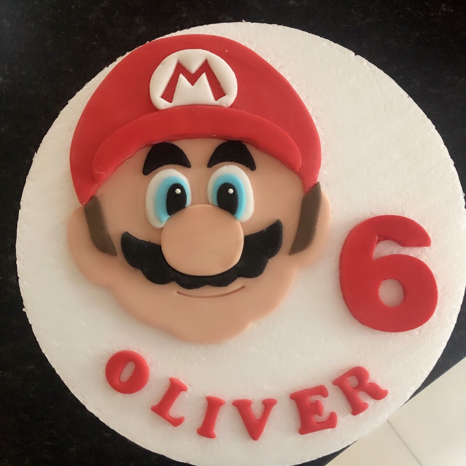 Edible Sugarpaste Super Mario Personalised Birthday Cake Topper Decoration  Name | eBay