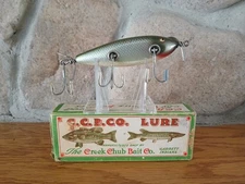 Creek Chub Injured Minnow SILVER Shinner W/ Original Box