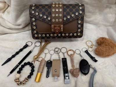 12 piece safety keychain for women