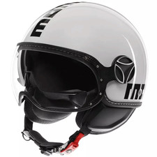 Momodesign Casco Momo EVO E2206 Jet Mono Bianco Quarzo Nero Doppia Visiera