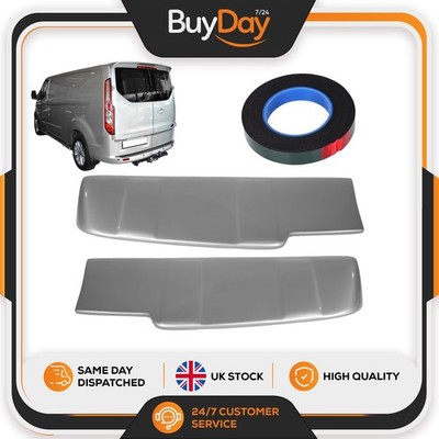 Heckspoiler lackiert Moondust Silver Scheunentor für Ford Transit Custom 2013-2024