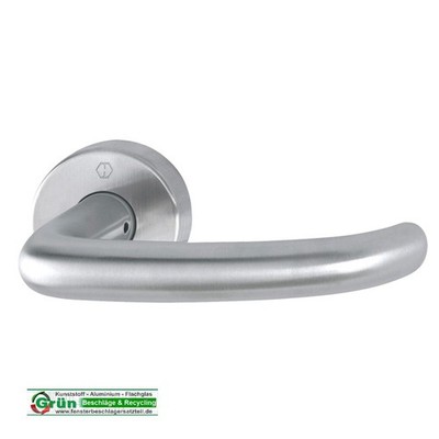 Hoppe San Francisco Halbgarnitur ohne Schlüsselrosetten E1301Z/42H SST 10x52 mm 