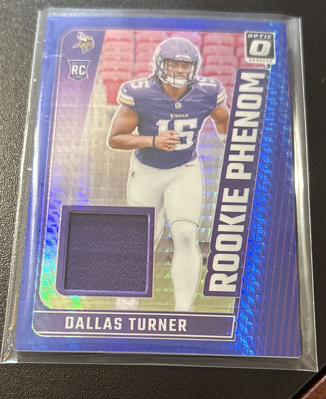 Dallas Turner Panini Donruss Optic Rookie Phenoms Relics #RPBDTR Blue Hyper