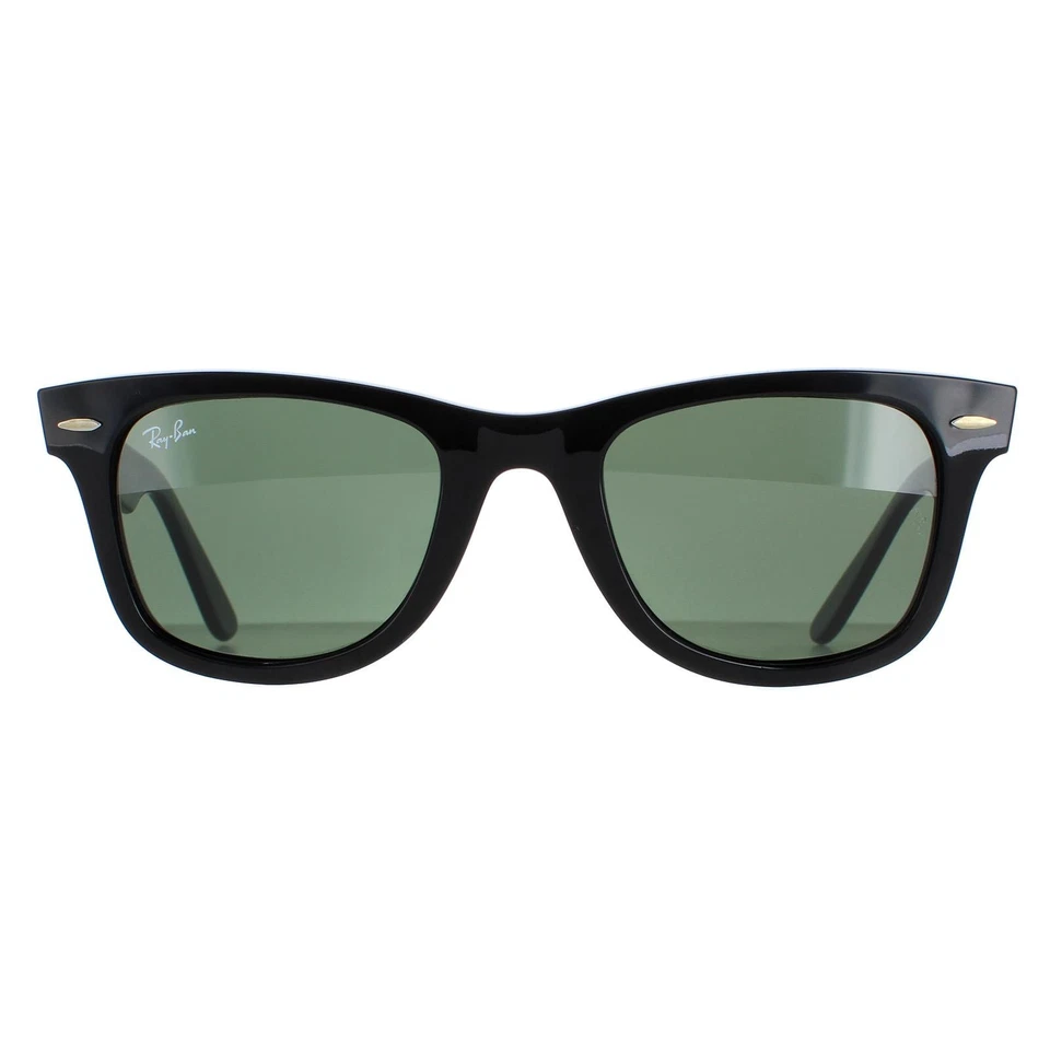 Ray-Ban Sunglasses Wayfarer 2140 901 Black Green G-15 Medium 50mm, photo 1 of 5