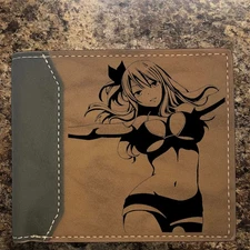 Custom LUCY FAIRY TAIL Wallet - Bifold Leather Wallet - Premium Quality