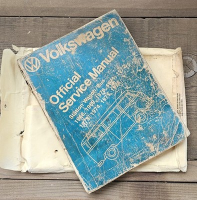 Official Service Book Manual Volkswagen Transporter Station Wagon Bus 1968-1976
