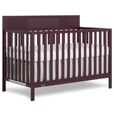 Baby Crib 5-in-1 Convertible Full Size Auburn GreenGuard Gold Dream On Me