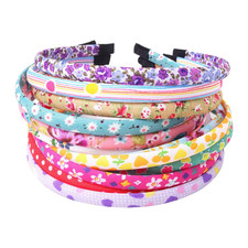 Headbands for Girls 12Pcs Thin Head Bands for Girls Hairbands for Toddler Floral