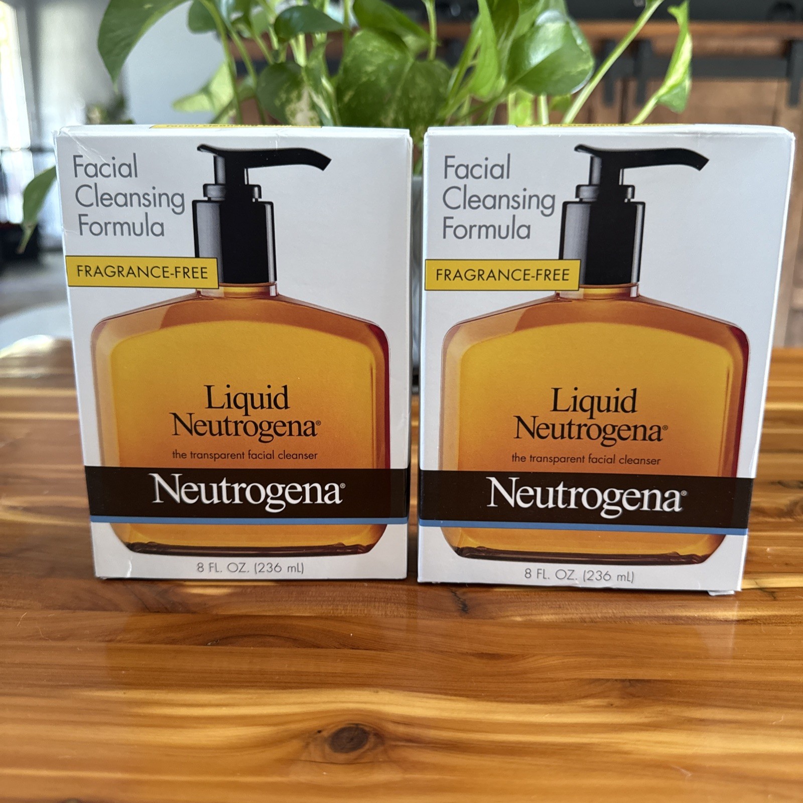 Liquid Neutrogena Facial Cleanser ~ 2 X 8oz/236ml ~ Fragrance Free NIB