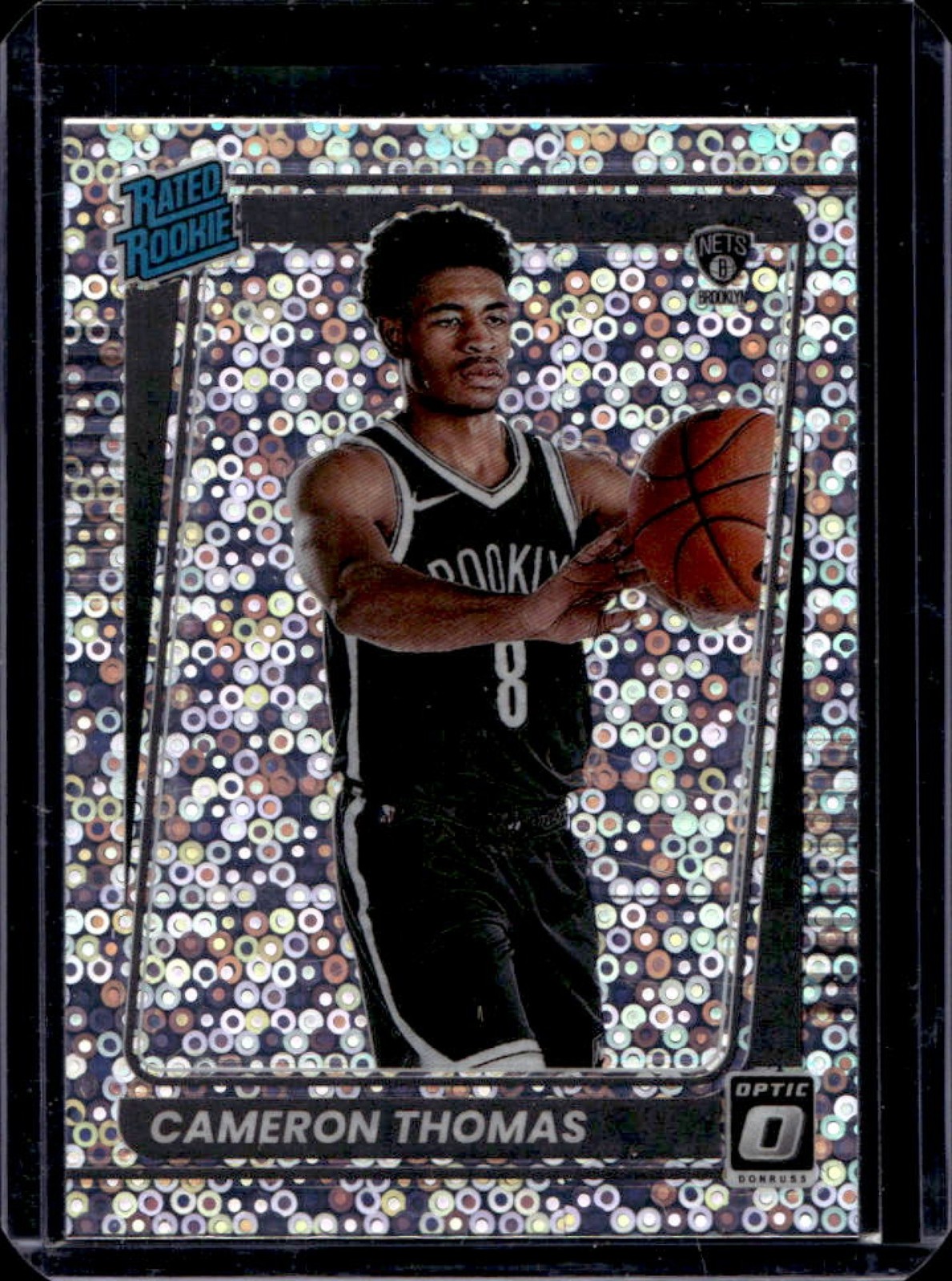 2021-22 Donruss Optic Cameron Thomas Fast Break Holo Prizm RC #153 Nets