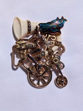 Handmade Surreal 14k Gold Jewelry Pendant