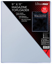 10 Ultra Pro 9x11 Magazine Holder Toploaders New Protector Document Storage