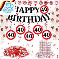 40 Geburtstag Deko MäNner Frauen, 40. Geburtstag Deko Mit Girlande, Luftballons,