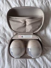 eufy Wearable Double Electric Breast Pump Hands-free Phone App Beige Kit Case